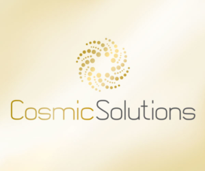 Logo Design Cosmic Solutions gold
