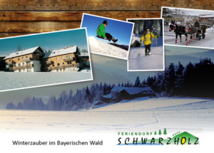 Gestaltung Winter Postkarte